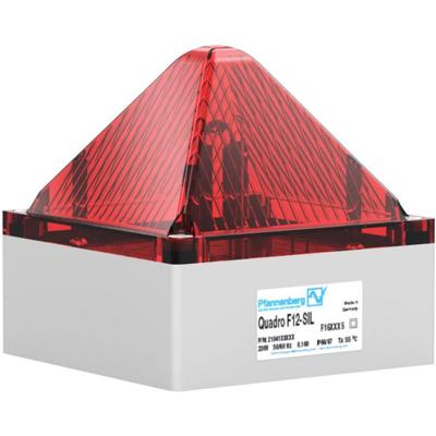 Pfannenberg Flitslamp Xenon QUADRO F12-SIL 24 DC RD 21041805601 Rood Rood Flitslicht 24 V/DC