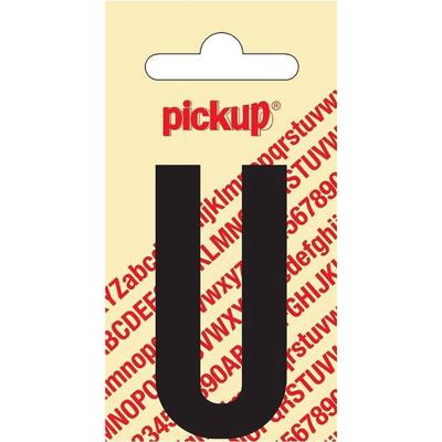 Plakletter Nobel Sticker zwarte letter u amsterdam Pickup - Pickup
