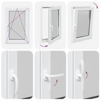 Kelderraam "RISOR" 60x80 cm draai- en kiephoek DIN rechts wit - thumbnail