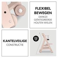 Kinderstoel - HAUCK - BETA+ - Evolutionair - Van 6 maanden tot 90 kg - FSC-hout - 5-puntsgordel - Wielen - Witgekalkt - thumbnail