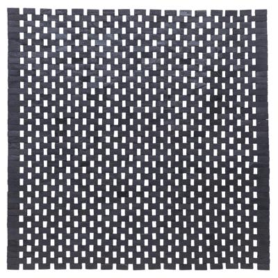 Sealskin Badmat Woodblock 60x60 cm Teak Zwart Sealskin Badmat Woodblock 60x60 cm Teak Zwart