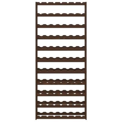 Wijnrek voor 77 flessen massief grenenhout bruin Wijnrek voor 77 flessen massief grenenhout bruin