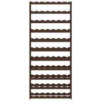 Wijnrek voor 77 flessen massief grenenhout bruin - thumbnail