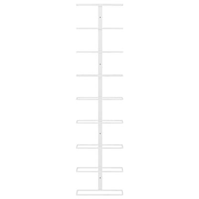 Wijnrek voor 9 flessen wandmontage ijzer wit Wijnrek voor 9 flessen wandmontage ijzer wit