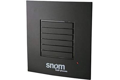 Snom M5 DECT-telefoon Range Uitbreiding Repeater vergroot het bereik van de M700 en M300 basisstations om de dekking te verhogen, zonder Ethernet, maximaal 5 gelijktijdige gesprekken, Zwart, 00003930