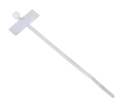 Hama 00221003 Kabelbinder mit Beschriftungsfeld, 98 mm, Natur, 25 Stück Kabelbinder 100 mm 24 mm Beige 25 stuk(s)