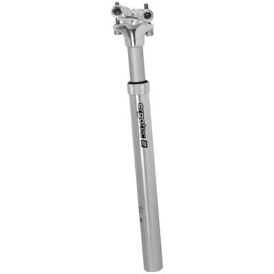Telescopische verende zadelpen Ergotec SP-5.0 ø27.2 mm / 350 mm - zilver Telescopische verende zadelpen Ergotec SP-5.0 ø27.2 mm / 350 mm - zilver