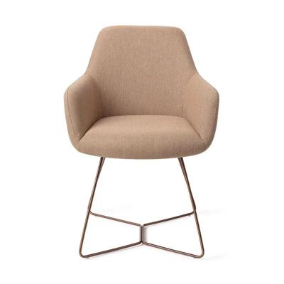 Jesper Home Eetkamerstoel 'Hiroo' Beehive Rose, kleur Whisper Wheat