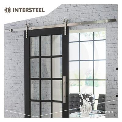 Intersteel | Schuifdeursysteem Modern | RVS Geborsteld
