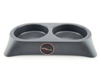 Jack and Vanilla Hondenvoerbak - Dubbel - Grijs - Kunststof - L - thumbnail