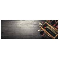 VidaXL Keukenmat wasbaar wijnflesprint 60x180 cm fluweel - thumbnail