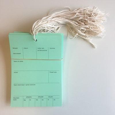 Label/pompkaart 10,5x14,8cm groen 250 st