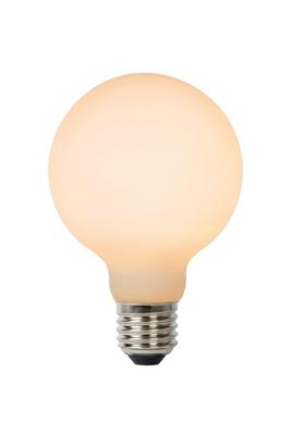 Lucide G80 - Filament lamp - Ø 8 cm - LED 3 StepDim - E27 - 1x8W 2700K - Opaal Lucide G80 - Filament lamp - Ø 8 cm - LED 3 StepDim - E27 - 1x8W 2700K - Opaal