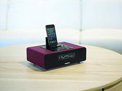 Sangean DDR-38 Radio DAB+, DAB, VHF (FM) Apple-dock, AUX, Bluetooth Acculaadfunctie, Incl. afstandsbediening, Wekfunctie Bruin