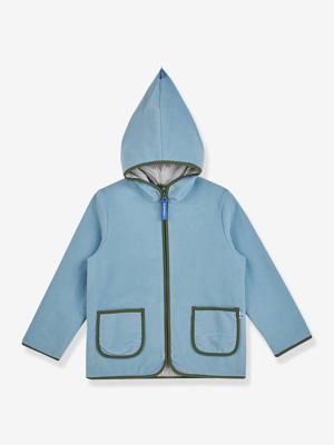 Fleece kinderjas TONTTU FINKID, zip-in binnenjas grijsblauw
