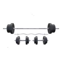 80 kg Halterset Kunststof - thumbnail