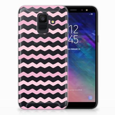 Samsung Galaxy A6 (2018) | TPU bumper | Waves Roze