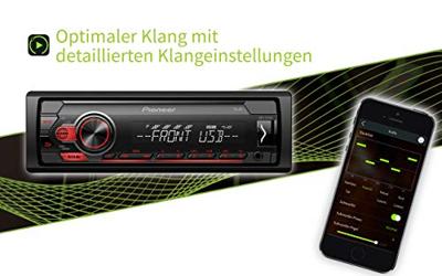 Pioneer autoradio rood rood
