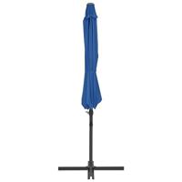 Zweefparasol met stalen paal 300 cm azuurblauw - thumbnail