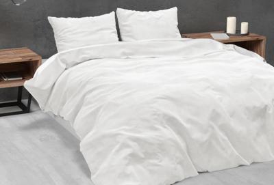 Sleeptime Velvet Uni Dekbedovertrek Wit 240 x 220 cm