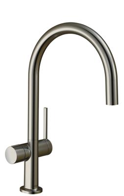 Hansgrohe Talis M54 ééngreeps keukenmengkraan 220 met stopkraan voor vaatwasser, rvs look