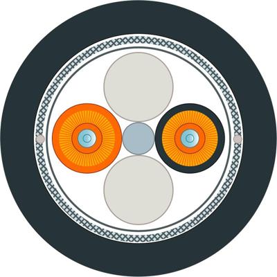 Siemens 6XV18736GT30 Glasvezel Optische vezel Aansluitkabel Zwart, Oranje 50/125 µ Multimode OM2