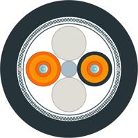 Siemens 6XV18736GT30 Glasvezel Optische vezel Aansluitkabel Zwart, Oranje 50/125 µ Multimode OM2 - thumbnail