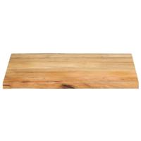Tafelblad met natuurlijke rand 80x60x3,8 cm massief mangohout - thumbnail