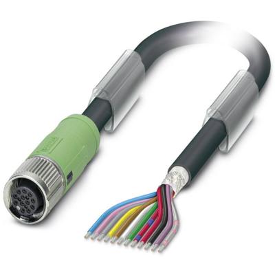 Phoenix Contact 1430158 Sensor/actuator connector, geassembleerd M12 Aantal polen (sensoren): 12 Bus, recht 10.00 m 1 stuk(s) Piece