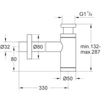 Grohe Minimalistische Sifon Supersteel - thumbnail