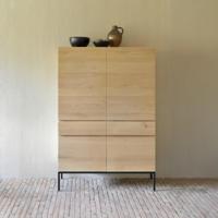 Ethnicraft Opbergkast 'Ligna' Geolied Eikenhout, 162 x 110cm - thumbnail