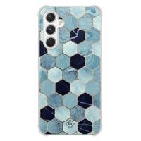 Samsung Galaxy A54 shockproof hoesje - Blue cubes - thumbnail