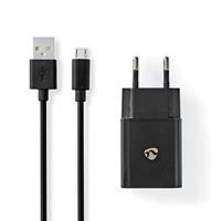 Wandlader | 2,1 A | losse kabel | Micro-USB | zwart - thumbnail