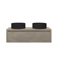 Badkamermeubelset Gliss Ares 120 cm Met Waskom Met 1 Lade Corn Silk - thumbnail