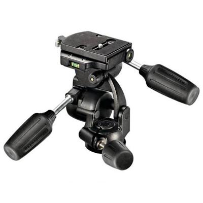 Manfrotto New Standard 3D Tripod Head with Quick Release, for Camera Tripods, Fluid Ball Head, Camera Stabilizer, Photography Accessories for Content Creation