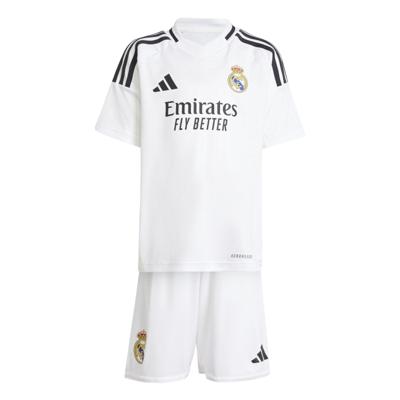 Real Madrid Minikit Thuis 2024/2025 - Maat 92 - Kleur: Wit | Soccerfanshop Real Madrid Minikit Thuis 2024/2025 - Maat 92 - Kleur: Wit | Soccerfanshop