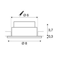 SLV 1002099 PATTA-I LED-inbouwlamp LED vast ingebouwd Wit - thumbnail