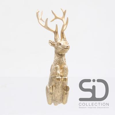 Pothanger hert goud 7cm