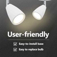 VidaXL Plafondspot met schijnwerpers wit 25.5 x 8 x 16 cm metaal - thumbnail