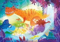 Clementoni puzzel grappige dino&apos;s, 2x20st. - thumbnail