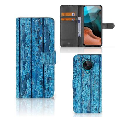 Xiaomi Poco F2 Pro | Book Style Case | Wood Blue