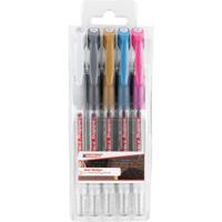 Edding gelroller 2185, etui met 5 stuks in geassorteerde kleuren - thumbnail
