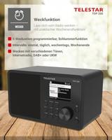 Telestar TOP 200 Schwarz Transistorradio met internetradio Internet, DAB+, VHF (FM) Zwart - thumbnail