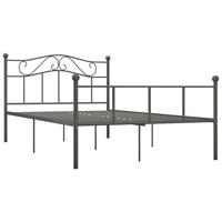 Bedframe metaal grijs 160x200 cm - thumbnail