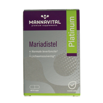 Mannavital Mariadistel platinum 60 Vegetarische capsules