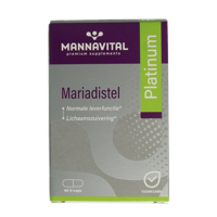 Mannavital Mariadistel platinum 60 Vegetarische capsules - thumbnail