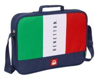 Schooltas Benetton Flag Marineblauw 38 x 28 x 6 cm - thumbnail