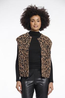 Rino & Pelle Elona.5012511 Short Waistcoat Gilets 8980 Leopard
