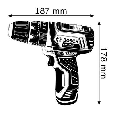 Bosch Blauw GSB 12V-15 accu Klopboormachine | Li-Ion 2.0Ah | in L-boxx - 06019B6906