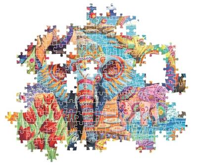 Clementoni legpuzzel kunstwerken olifanten carnaval, 500st.